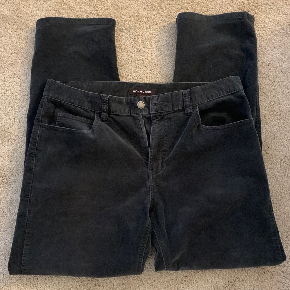 Michael Kors Dark Gray Corduroy Pants